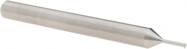 Scientific Cutting Tools - 56 to 80 TPI, Internal/External Single Profile Thread Mill - #2" Noml Diam, 0.06" Cut Diam, 3/16" Shank Diam, 3 Flute, 0.034" Neck Diam, 0.2" Neck Length, 2" OAL, Bright Finish - Exact Tooling