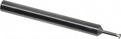 Scientific Cutting Tools - 32 to 64 TPI, Internal/External Single Profile Thread Mill - #6" Noml Diam, 0.098" Cut Diam, 3/16" Shank Diam, 3 Flute, 0.049" Neck Diam, 1/4" Neck Length, 2" OAL, Bright Finish - Exact Tooling