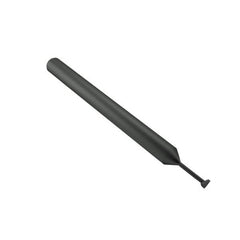 Scientific Cutting Tools - 32 to 64 TPI, Internal/External Single Profile Thread Mill - #6" Noml Diam, 0.098" Cut Diam, 3/16" Shank Diam, 3 Flute, 0.049" Neck Diam, 0.4" Neck Length, 2" OAL, Bright Finish - Exact Tooling