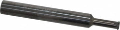 Scientific Cutting Tools - 14 to 40 TPI, Internal/External Single Profile Thread Mill - 3/8" Noml Diam, 0.29" Cut Diam, 3/8" Shank Diam, 4 Flute, 0.192" Neck Diam, 0.6" Neck Length, 3" OAL, Bright Finish - Exact Tooling