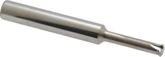 Scientific Cutting Tools - 14 to 40 TPI, Internal/External Single Profile Thread Mill - 3/8" Noml Diam, 0.29" Cut Diam, 3/8" Shank Diam, 4 Flute, 0.192" Neck Diam, 1" Neck Length, 3" OAL, Bright Finish - Exact Tooling