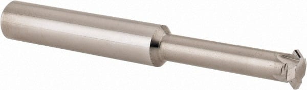 Scientific Cutting Tools - 12 to 32 TPI, Internal/External Single Profile Thread Mill - 1/2" Noml Diam, 0.372" Cut Diam, 3/8" Shank Diam, 4 Flute, 0.24" Neck Diam, 1.2" Neck Length, 3" OAL, Bright Finish - Exact Tooling