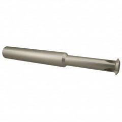 Scientific Cutting Tools - 11 to 32 TPI, Internal/External Single Profile Thread Mill - 5/8" Noml Diam, 0.488" Cut Diam, 1/2" Shank Diam, 5 Flute, 0.34" Neck Diam, 1.35" Neck Length, 3-1/2" OAL, Bright Finish - Exact Tooling