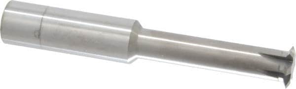 Scientific Cutting Tools - 10 to 32 TPI, Internal/External Single Profile Thread Mill - 3/4" Noml Diam, 0.595" Cut Diam, 5/8" Shank Diam, 6 Flute, 0.43" Neck Diam, 2" Neck Length, 4" OAL, Bright Finish - Exact Tooling