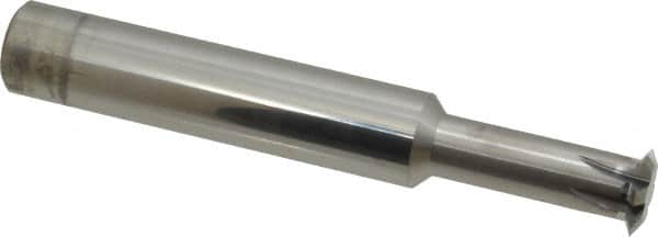 Scientific Cutting Tools - 8 to 24 TPI, Internal/External Single Profile Thread Mill - 7/8" Noml Diam, 0.695" Cut Diam, 3/4" Shank Diam, 6 Flute, 0.49" Neck Diam, 1-1/2" Neck Length, 5" OAL, Bright Finish - Exact Tooling