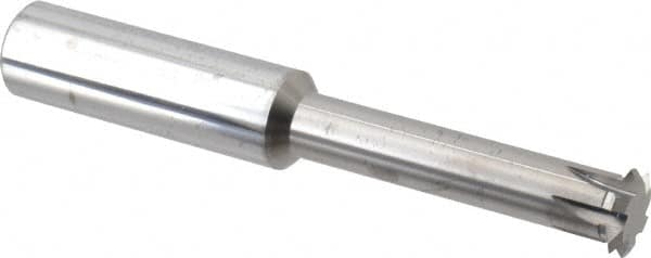 Scientific Cutting Tools - 8 to 24 TPI, Internal/External Single Profile Thread Mill - 7/8" Noml Diam, 0.695" Cut Diam, 3/4" Shank Diam, 6 Flute, 0.49" Neck Diam, 2-1/2" Neck Length, 5" OAL, Bright Finish - Exact Tooling