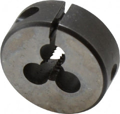 Cle-Line - #10-24 UNC High Speed Steel Round Adjustable Die - Exact Tooling