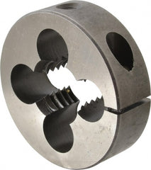Cle-Line - 3/4-10 UNC Thread, 2" Outside Diam High Speed Steel Round Die - 5/8" Thick, Right Hand Thread, Adjustable - Exact Tooling