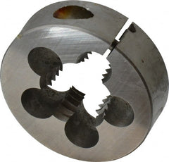 Cle-Line - 7/8-9 UNC High Speed Steel Round Adjustable Die - Exact Tooling