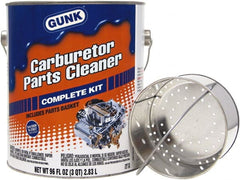 Gunk - Nonchlorinated Carburetor & Parts Cleaner - 96 oz Pail with Dip Basket - Exact Tooling