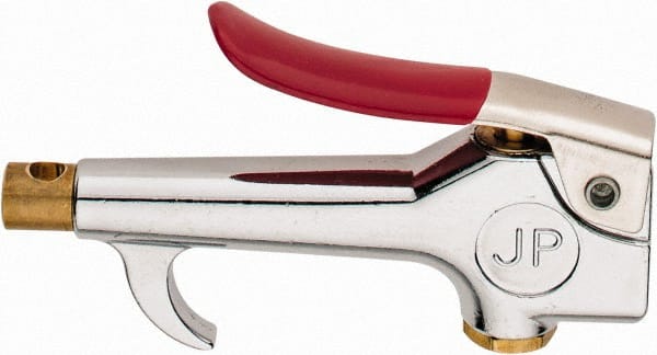 Value Collection - 90 Max psi Safety Nickel Tipped Thumb Lever Blow Gun - 1/4 NPT, Chrome Plated Zinc - Exact Tooling