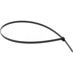 Thomas & Betts - 24.3 Inch Long x 0.27 Inch Wide x 7 Inch Bundle Diameter, Black, Nylon Standard Cable Tie - Exact Tooling