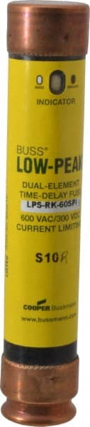 Cooper Bussmann - 300 VDC, 600 VAC, 60 Amp, Time Delay General Purpose Fuse - Fuse Holder Mount, 5-1/2" OAL, 100 at DC, 300 at AC (RMS) kA Rating, 26.92mm Diam - Exact Tooling