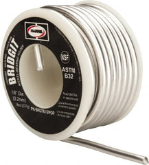 Harris Products - 1/8 Inch Diameter, Nickel, Lead Free Solder - 1/2 Lb. - Exact Tooling