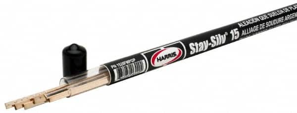 Harris Welco - 18 Inch Long, 1/8 Inch Diameter, Bare Coated, Phosphorus Copper, TIG Welding and Brazing Rod - 1/4 Lb. - Exact Tooling