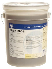Master Fluid Solutions - Trim E906, 5 Gal Pail Cutting & Grinding Fluid - Water Soluble, For Gear Hobbing, Heavy-Duty Broaching, Machining, Surface/Pocket/Thread Milling - Exact Tooling