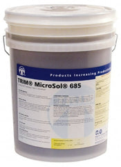 Master Fluid Solutions - Trim MicroSol 685, 5 Gal Pail Cutting & Grinding Fluid - Semisynthetic, For Machining - Exact Tooling