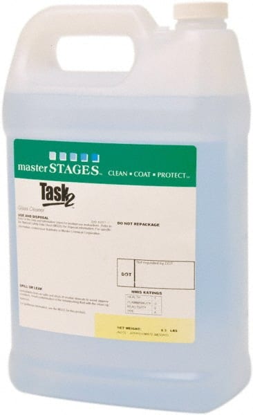 Master Fluid Solutions - 1 Gal Jug Glass Cleaner - 1 Gallon Water Based Cleaning Agent Glass Cleaner - Exact Tooling