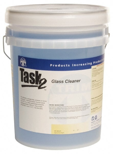 Master Fluid Solutions - 5 Gal Pail Glass Cleaner - 5 Gallon Water Based Cleaning Agent Glass Cleaner - Exact Tooling