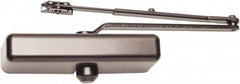 Falcon - Multi Size, Push & Pull Side Mount, Light Medium Duty Multi Size Door Closer Power Operated Damper - Nonhanded, Dark Bronze Finish - Exact Tooling
