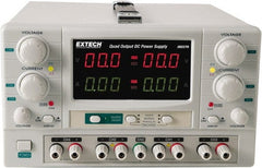 Extech - 150 Watt, 0 to 5 Amp, 0 to 30 VDC Output, Benchtop Power Supply - 2 Outputs, 10.2 Inch Wide x 14-1/2 Inch Deep x 6.3 Inch High - Exact Tooling