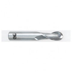 13/32" Dia. - 2-3/4" OAL - Carbide - Ball End HP End Mill-2 FL - Exact Tooling