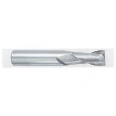 7/16 Dia. x 2-3/4 Overall Length 2-Flute Square End Solid Carbide SE End Mill-Round Shank-Center Cutting-Uncoated - Exact Tooling