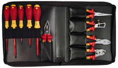 Wiha - 10 Piece Insulated Hand Tool Set - Comes in Tool Box - Exact Tooling