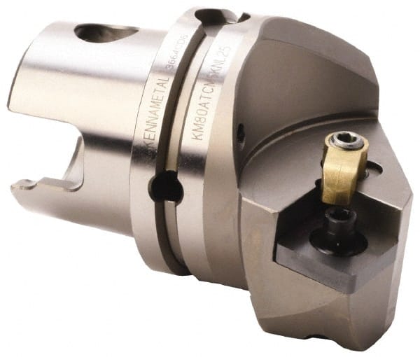 Kennametal - Left Hand Cut, Size KM80, SN.. Insert Compatiblity, Internal Modular Turning & Profiling Cutting Unit Head - 53mm Ctr to Cutting Edge, 70mm Head Length, Through Coolant, Series Kenloc - Exact Tooling