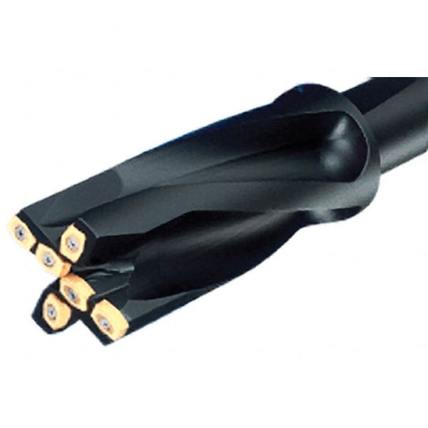 Iscar - 2" Cut Diam, 1-1/4" Shank Diam, 8.59" OAL, Indexable Square Shoulder End Mill - PLHT 1305-PDX Inserts, Weldon Shank, Through Coolant, Series IscarPlunger - Exact Tooling