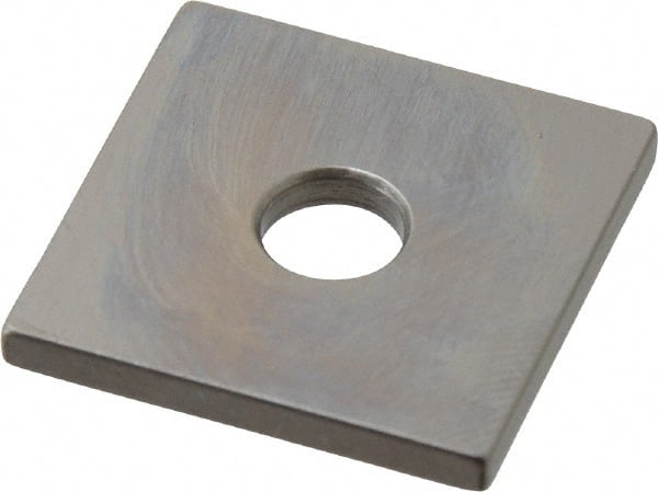 Mitutoyo - 0.102" Square Steel Gage Block - Accuracy Grade 0, Includes Certificate of Inspection - Exact Tooling