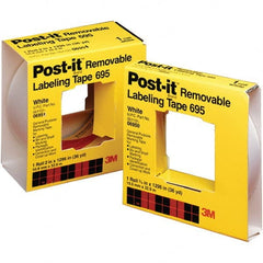 3M - 2" Wide x 36 yds Long, 695 Box Sealing & Label Protection Tape - White - Exact Tooling