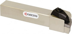 Kyocera - DWLN, Left Hand Cut, 95° Lead Angle, 3/4" Shank Height x 3/4" Shank Width, Negative Rake Indexable Turning Toolholder - 4-1/2" OAL, WN_G33, WN_M33 Insert Compatibility, Series DWLN - Exact Tooling