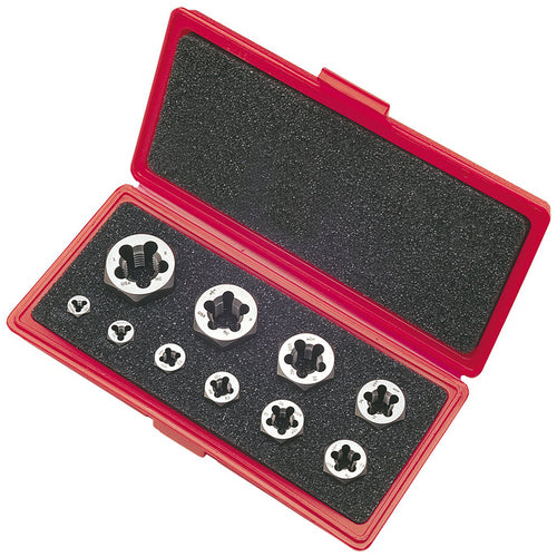 ‎490 10 Piece 1/4-1/2 Carbon Hex Die Set - Exact Tooling
