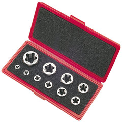 ‎490 10 Piece 1/4-1/2 Carbon Hex Die Set - Exact Tooling