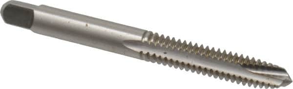 Kennametal - 1/4-20 UNC, 3 Flute, Bright Finish, High Speed Steel Spiral Point Tap - Plug Chamfer, Right Hand Thread, 2-1/2" OAL, 1" Thread Length, 0.255" Shank Diam, 3B Class of Fit, Series 5301 - Exact Tooling