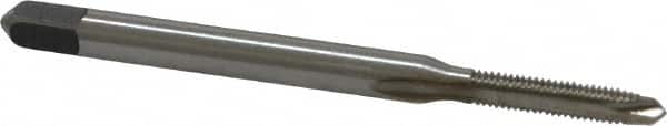Kennametal - M2.5x0.45 Metric Coarse, 2 Flute, Bright Finish, High Speed Steel Spiral Point Tap - Plug Chamfer, Right Hand Thread, 1.81" OAL, 1/2" Thread Length, 0.141" Shank Diam, 6H Class of Fit, Series 5351 - Exact Tooling