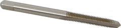 Kennametal - #10-32 UNF 3B 2 Flute Bright Finish High Speed Steel Straight Flute Standard Hand Tap - Plug, Right Hand Thread, 2.38" OAL, 7/8" Thread Length, H2 Limit, Oversize - Exact Tooling