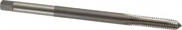 Kennametal - 3/8-16 UNC 4 Flute H3 Bright Finish High Speed Steel Hand Extension Tap - Plug Chamfer, 6" OAL, 1-1/4" Thread Length, 2B/3B Class of Fit - Exact Tooling