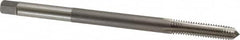 Kennametal - 3/8-16 UNC 4 Flute H3 Bright Finish High Speed Steel Hand Extension Tap - Plug Chamfer, 6" OAL, 1-1/4" Thread Length, 2B/3B Class of Fit - Exact Tooling