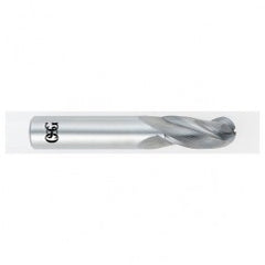 14mm Dia. - 89mm OAL - Carbide - Ball End HP End Mill-3 FL - Exact Tooling