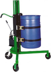 Valley Craft - 1,000 Lb Load Capacity, 30, 55 & 85 Gal Drum Lifter - For 30 Gal, 55 Gal & 85 Gal Drums - Exact Tooling