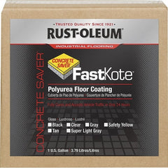 Rust-Oleum - 1 Gal Safety Yellow Gloss Finish Floor Coating - 400 Sq Ft per Gal, Interior/Exterior, <50 gL VOC Compliance - Exact Tooling