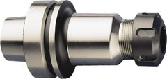 HAIMER - 1mm to 16mm Capacity, 3.94" Projection, HSK63F Hollow Taper, ER25 Collet Chuck - 0.0001" TIR - Exact Tooling
