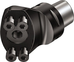 Sandvik Coromant - C8;70 System Size, Modular Tool Holding System Adapter - 104mm Projection, 5-63/64" OAL, Through Coolant - Exact Tooling