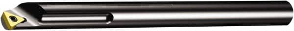 Sandvik Coromant - 7mm Min Bore Diam, 100mm OAL, 6mm Shank Diam, E..STUCR/L..-GR Indexable Boring Bar - Screw-On Holding Method - Exact Tooling