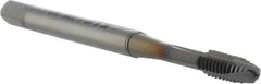 OSG - #6-32 UNC, 3 Flute, TiCN Finish, Powdered Metal Spiral Point Tap - Plug Chamfer, Right Hand Thread, 56mm OAL, 9.5mm Thread Length, 0.141" Shank Diam, 2B Class of Fit, Series 16515 - Exact Tooling