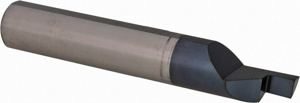 Scientific Cutting Tools - 0.125" Groove Width, 0.51" Min Hole Diam, 1/4" Max Hole Depth, Face Grooving Tool - 3" OAL, Solid Carbide, AlTiN+ Finish - Exact Tooling