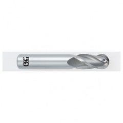 13/64" Dia. - 2-1/2mm OAL - Bright CBD - Ball End SE EM - 4 FL - Exact Tooling