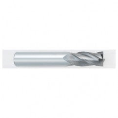 27/64 Dia. x 2-3/4 Overall Length 4-Flute Square End Solid Carbide SE End Mill-Round Shank-Center Cutting-Uncoated - Exact Tooling